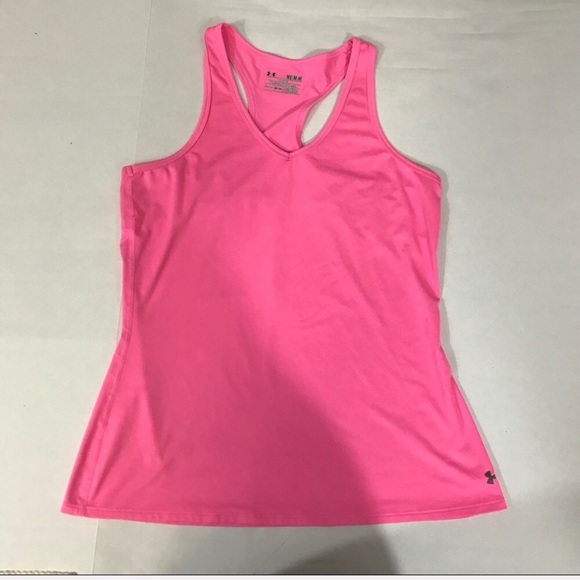 SOLD Under Armour Pink Athletic Racerback Tank - Picture 4 of 7